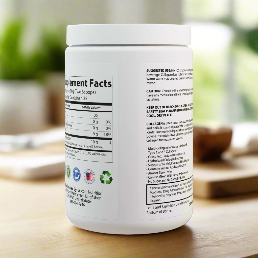 Collagen Peptides Type I & III / Grass-Fed.